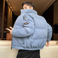 Thick Down Down Padded Jacket Men's Winter Jacket Stand-up Collar Short Large Size Bread Jacket Trend Brand Padded Jacket Men's