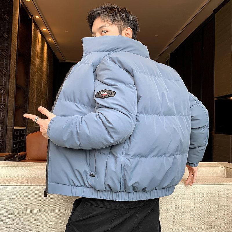 Thick Down Down Padded Jacket Men's Winter Jacket Stand-up Collar Short Large Size Bread Jacket Trend Brand Padded Jacket Men's