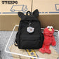 Fashion Waterproof Women Backpack Travel Knapsack  Girls Bookbags Cute bunny ear Backpack