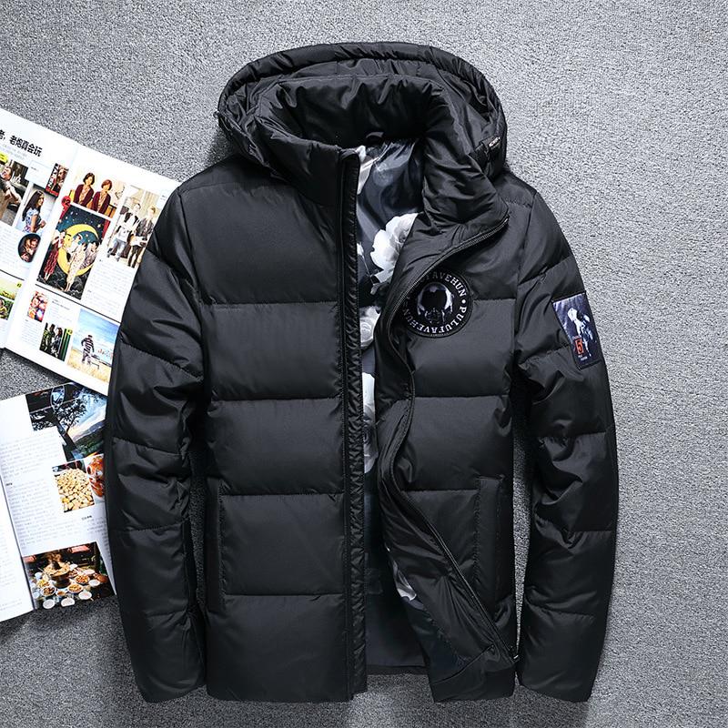 Fashion Winter Hooded Duck Down Jacket Men's Warm High-quality Down Jacket Men's Casual Winter Jacket Down Parka