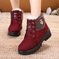 Winter Thick Warm Cotton Shoes Anti-slip Waterproof and Velvet Snow Flat Shoes