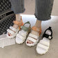 Summer Sandals for Women’s Outer Wear Comfortable Breathable and Thickening Women’s Shoes Flat Bottom Fashion