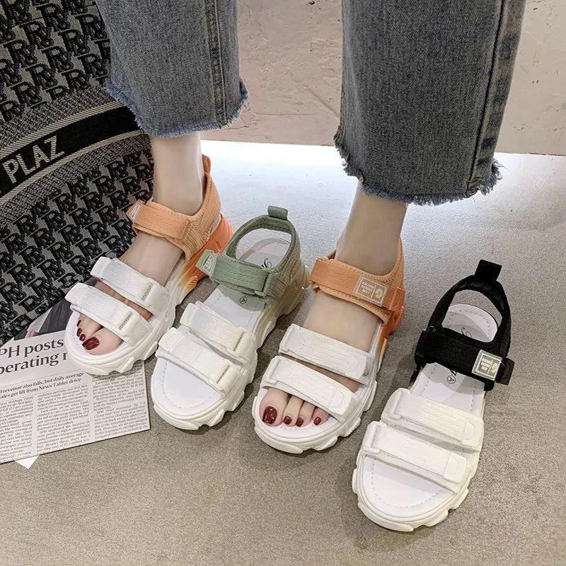 Summer Sandals for Women’s Outer Wear Comfortable Breathable and Thickening Women’s Shoes Flat Bottom Fashion
