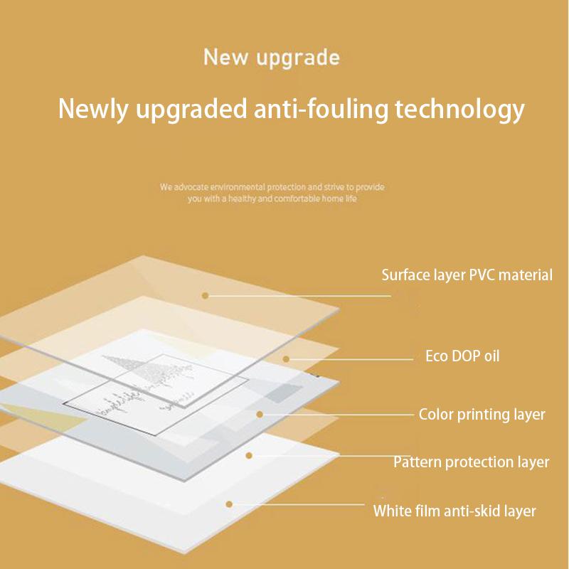 Pvc Round Coffee Table Mat Plastic Tablecloth Nordic Marble Pattern Round Table Tablecloth Waterproof and Anti-scalding Soft Glass Table Mat