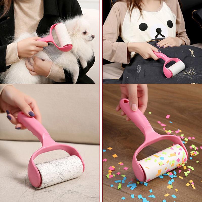 Pet Fur Lint Brush Pet Hair Remover Reusable Portable Household Pet Hair Cleaning Brush Fur Removing Roller Lint Brush Dog Cat Animals Hair Cleaning