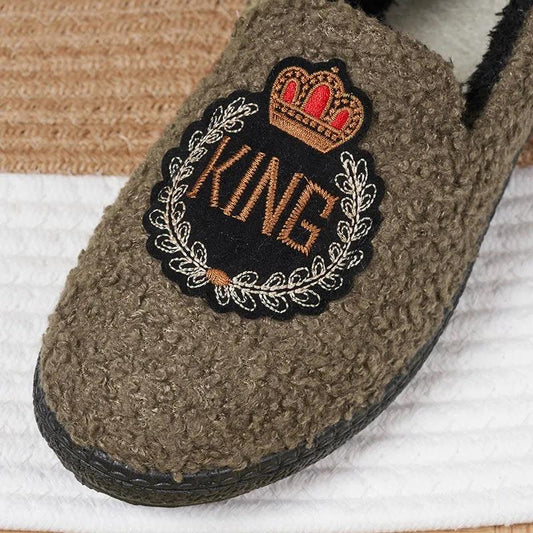 Furry Shoes Autumn and Winter Cotton Shoes Women's Shoes Cotton Slippers To Keep Warm and Velvet Leisure Pedal