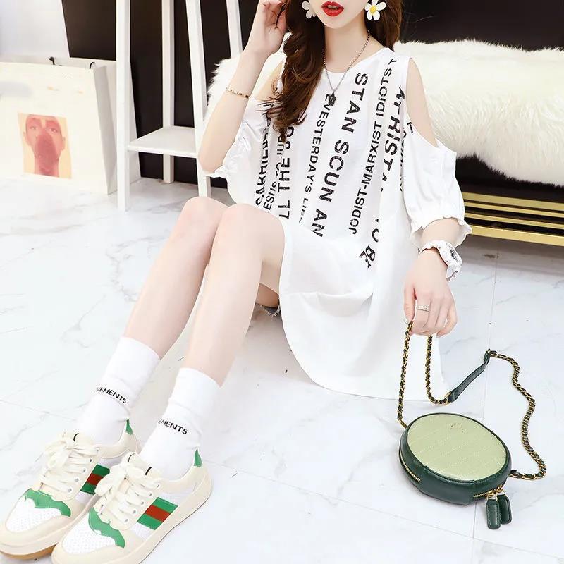 Hollow Out Girls Women's Summer Dress Short Sleeve Round Neck Daily Wear Office Dating Party