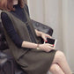 Autumn and Winter Lace Vest Dress Loose Sleeveless Long Vest Fashion Casual Women's Strap Skirt