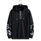 Hooded Sweater Men's Spring and Autumn Loose Large Size All-match Fake Two-piece Top Pullover Thin Section