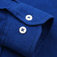 Men's Corduroy Slim Long Sleeve Shirts Solid Color Casual Tops Business Lapel Spring and Autumn Outer Tops