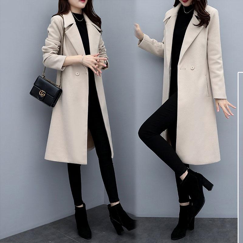 Women Coats Winter Long Overcoat Outwear Coat Loose Cardigan Long Sleeve Manteau Femme Hiver Elegant