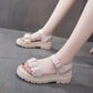 Sandals Women's Summer Comfortable Soft Leather Outer Wear Non-slip All-match Flat Women's Shoes Simple Casual Roman Shoes