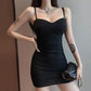 Spring Summer New Ladies Short Skirt Sexy Self-cultivation Party Night Temperament Women's Sling Bag Hip Dress Women