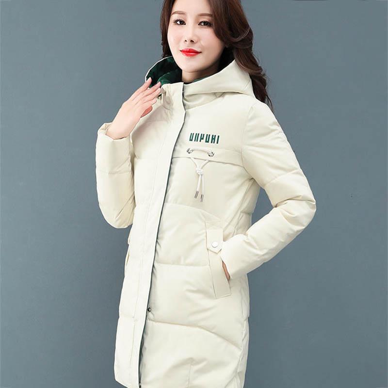 Plus Size Padded Down Jacket Ladies Mid-length Winter Wear