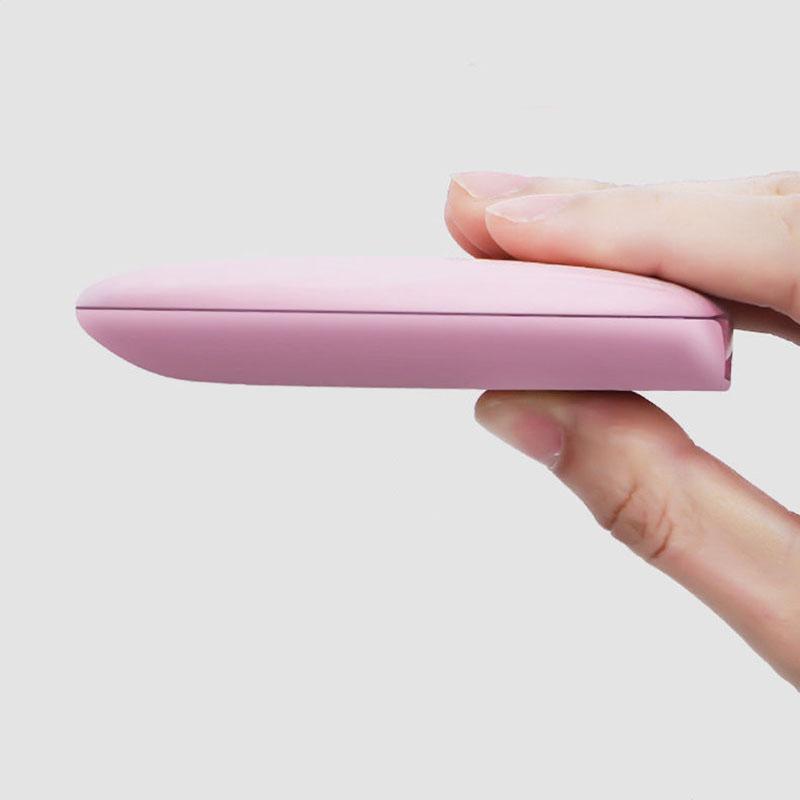 Ladies Portable Mirror USB Rechargeable LED Makeup Mirror Light Convenient Mini Mirror Beauty Makeup Mirror