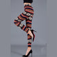 Contrast Color Casual Skinny Leggings Plus Size Outer Wear Cycling Pants Stretch Pants Thickening