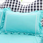 A Pair of Solid Color Lace Pillowcases for Student Dormitory Brushed Princess Style Pink Ruffled Pillowcases