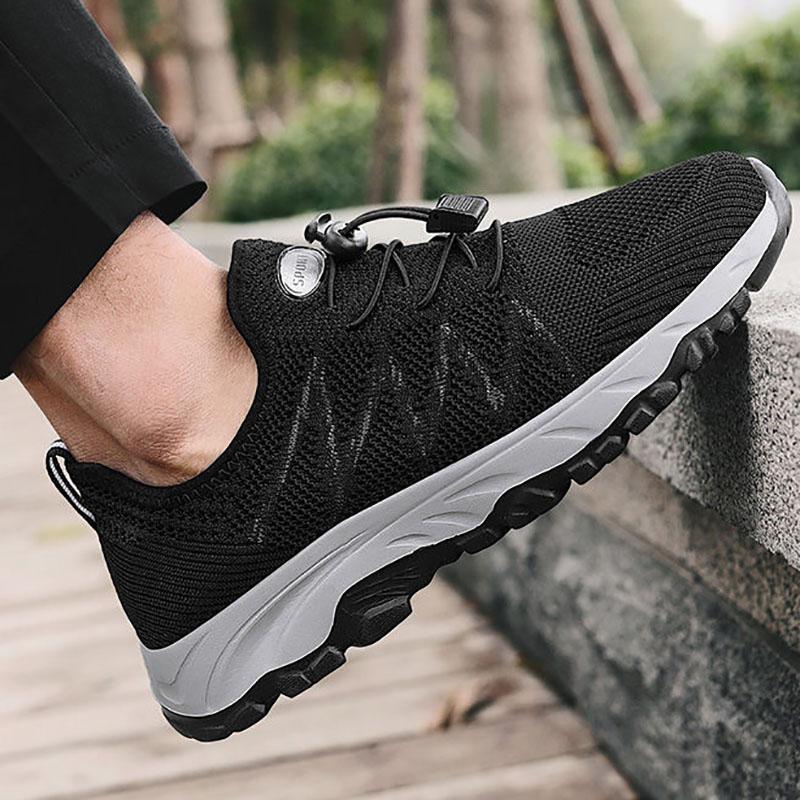 Old Man Shoes Men's Non-slip Soft Bottom Middle-aged and Elderly Walking Shoes Breathable Casual Sports Shoes Father Single Shoes