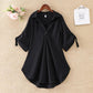 Mid-length Short-sleeved Chiffon Shirt Women's Summer Large Size Loose Waist Chiffon Shirt Top Women
