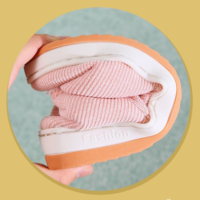 Winter Warm Non-slip Cotton Slippers for Couples Home Furnishing with Heel Thick-soled Bag Men's and Women's Cotton Shoes High-top
