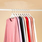 Women's Long Sleeve Cotton Thermal Underwear Round Neck Solid Color Bottoming Pajama Set Slim Fit Elastic Pants Two Piece Set Sleeping Suit