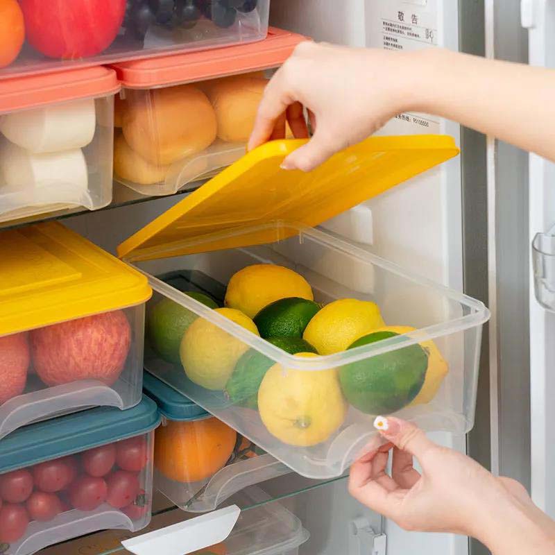 Food Grade Refrigerator Storage Box Food Sealing Storage Box Refrigerated Fruit Fruit and Vegetable Meat Storage Large Capacity