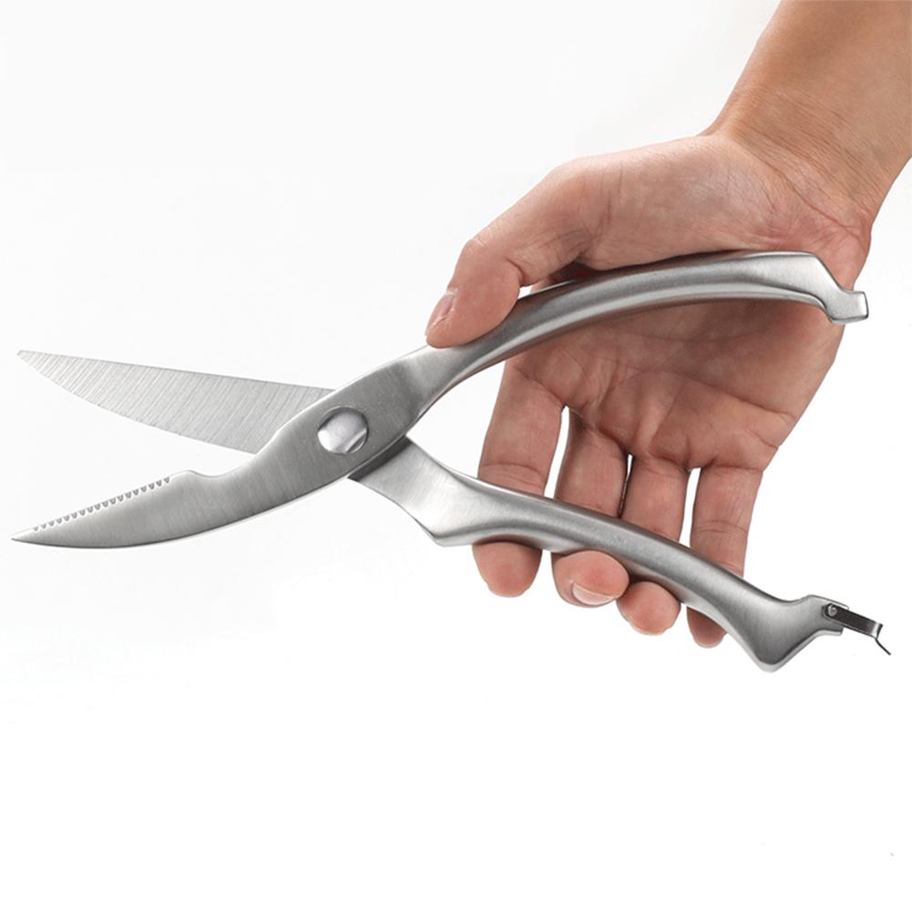 1/3/5 Pcs Stainless Steel Food Scissors Curved Scissors Heavy Sharp Scissors Multi-function Kitchen Supplies