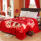 Double-layer Blanket Coral Fleece Blanket Thickening Warmth and Breathable Fleece Blanket Single Double Blanket Napping Blanket Sofa Blanket
