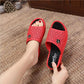 Ladies Summer Sandals and Slippers All-match Outer Wear Wedge Heel Fashion Trend Non-slip Beach Shoes