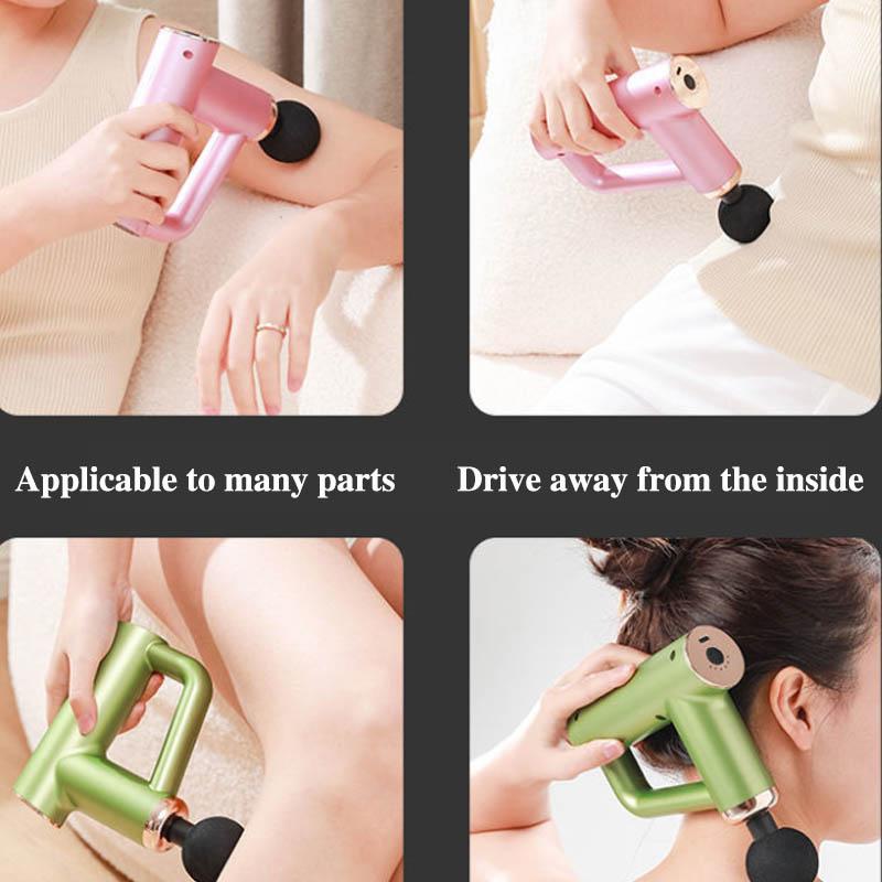Mini Fascia Gun Massage Neck Film Relief Relax Muscle Gun Electric Fitness Massager