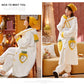 Christmas Pajamas Party Autumn and Winter Flannel Pajamas Ladies Cute Bathrobe Thickening Plus Velvet Coral Velvet Long Night Gown Home Service Suit