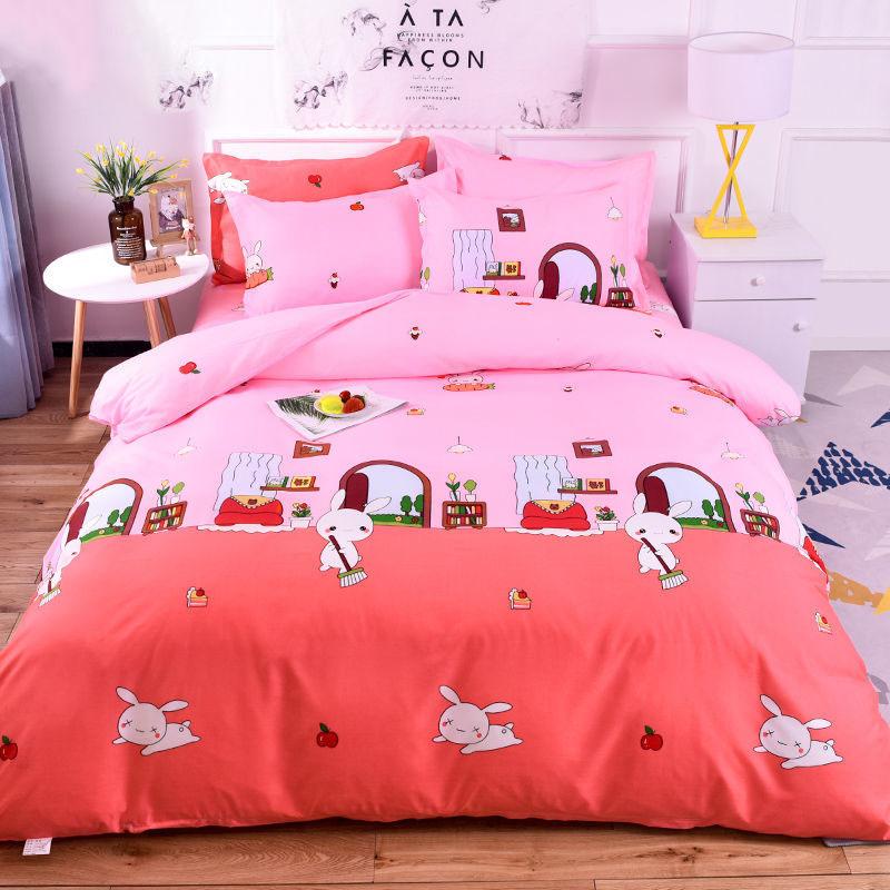 Fitted Sheet Mattress Cover Printing Bedding Linens Bed Sheets with Elastic Band Double Queen