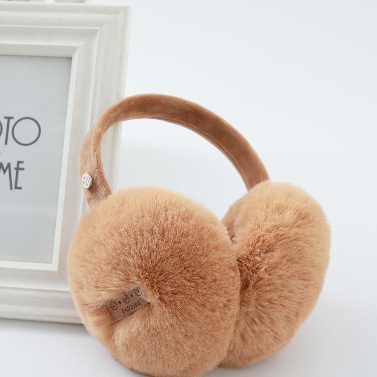 HD Stereo Winter Plush Warm Wireless Bluetooth Headset Ear Cover Outdoor Earphone Windproof Earmuffs