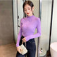 Pullover Sweater Top Women Fall/winter Inner Wear Bottoming Shirt Slim Tight-fitting Turtleneck Pullover Sweater
