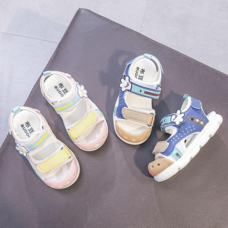 Baby Sandals Summer Children's Soft-soled Functional Shoes Middle and Small Children's Baotou Beach Shoes Men and Women Baby Toddler Shoes