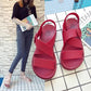 Solid Color Soft-soled Sandals Women's Summer Outer Wear Non-slip Wear-resistant Sandals