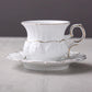 Coffee Cup Flower Teacup Set Household Small Luxury European Style British American Simple Ins Drinking Cup Nordic High-end