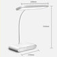 Led Rechargeable Table Lamp Eye Protection Work and Study Dormitory Bedroom Bedside Lamp Eye Protection Plug-in White Simple Table Lamp