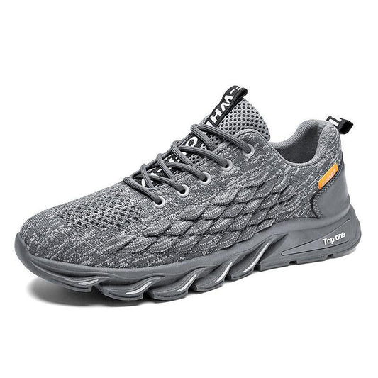 Men's Sports Casual Shoes Trend Breathable Fly Woven Mesh Shoes Versatile Non-Slip