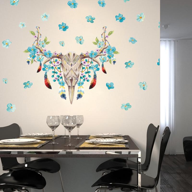 Skull decoration stickers living room bedroom study creative decoration landscaping stickers
