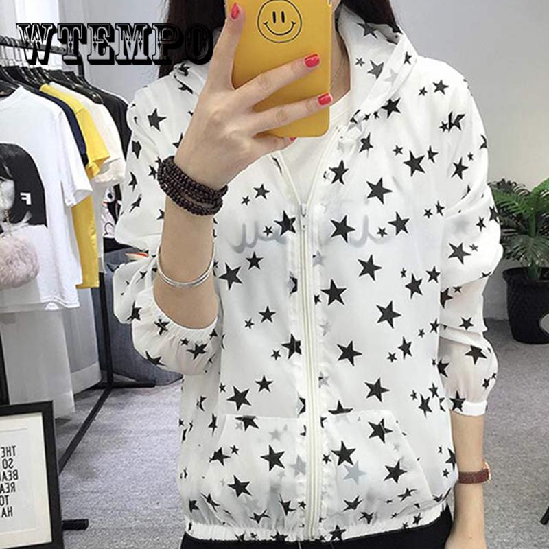 Summer Women Sun Protection Blouse Ladies Long Sleeve Hooded Shirt  Casual Women Clothing