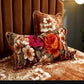 Pair of Flannel Pillowcases Plus Velvet Thick Warm Pillowcases Retro Print Double Bedroom Pillowcases