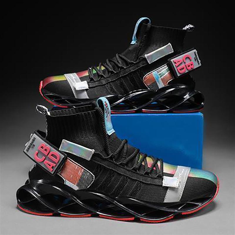 Spring and Summer Tide Men's Shoes Blade Sports Shoes Personality Trend Socks Shoes Breathable Wild Mandarin Duck Tide Shoes