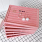Coverless Pink Ice Velvet Jewelry Storage Tray Ring Necklace Display Stand