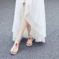 Sandals Female Summer Low-heeled Red Love Fairy Style All-match Flat-bottomed Beach Shoes Love Sandals