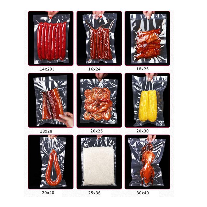 200pcs 16silk Smooth Vacuum Packaging Bag  Bags for Vacuum Packing Machine Packaging Food Storage Vacuum Bags for Vacuum Sealer  Food