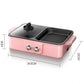 1300W 4 Person BBC Heat Pot Machine Fried Steak Pan Multi-purpose Grill Pan Smokeless Nonstick Pot for Family