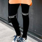Girls' Leggings Summer Thin Section High Waist Solid Color Printed Letters Nine-point Pants Yoga Ballet Pants Outer Wear and Inner Wear
