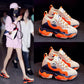 Roman Breathable Chunky Sneakers Women Summer Mesh Slip-on Woman Casual Sneakers Thick Sole Women Shoes
