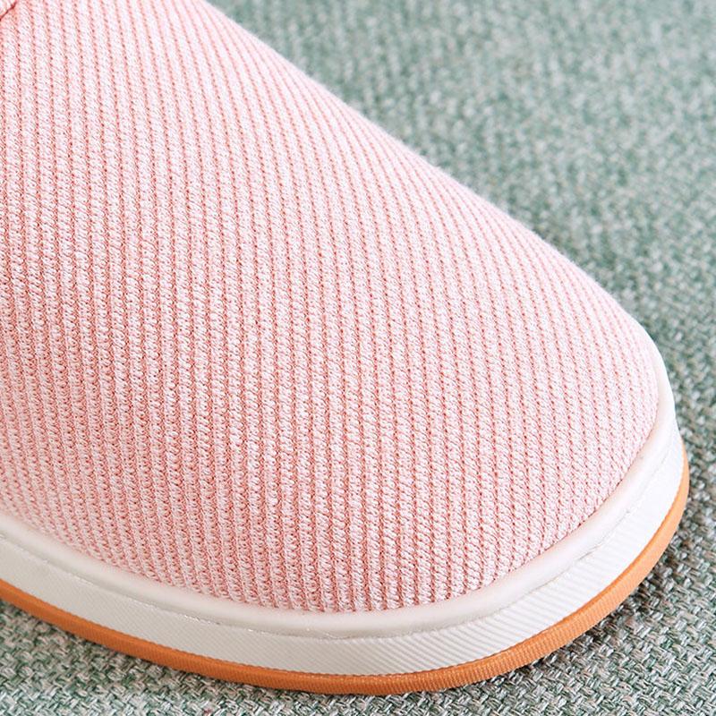 Winter Warm Non-slip Cotton Slippers for Couples Home Furnishing with Heel Thick-soled Bag Men's and Women's Cotton Shoes High-top